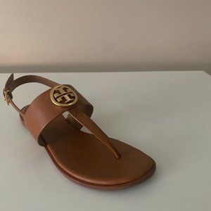 (BRANDNEW) Tory Burch Benton 2 Flat Thong Sandal TAN
